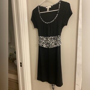 White House black market cap sleeve empire neckline poly spandex dress